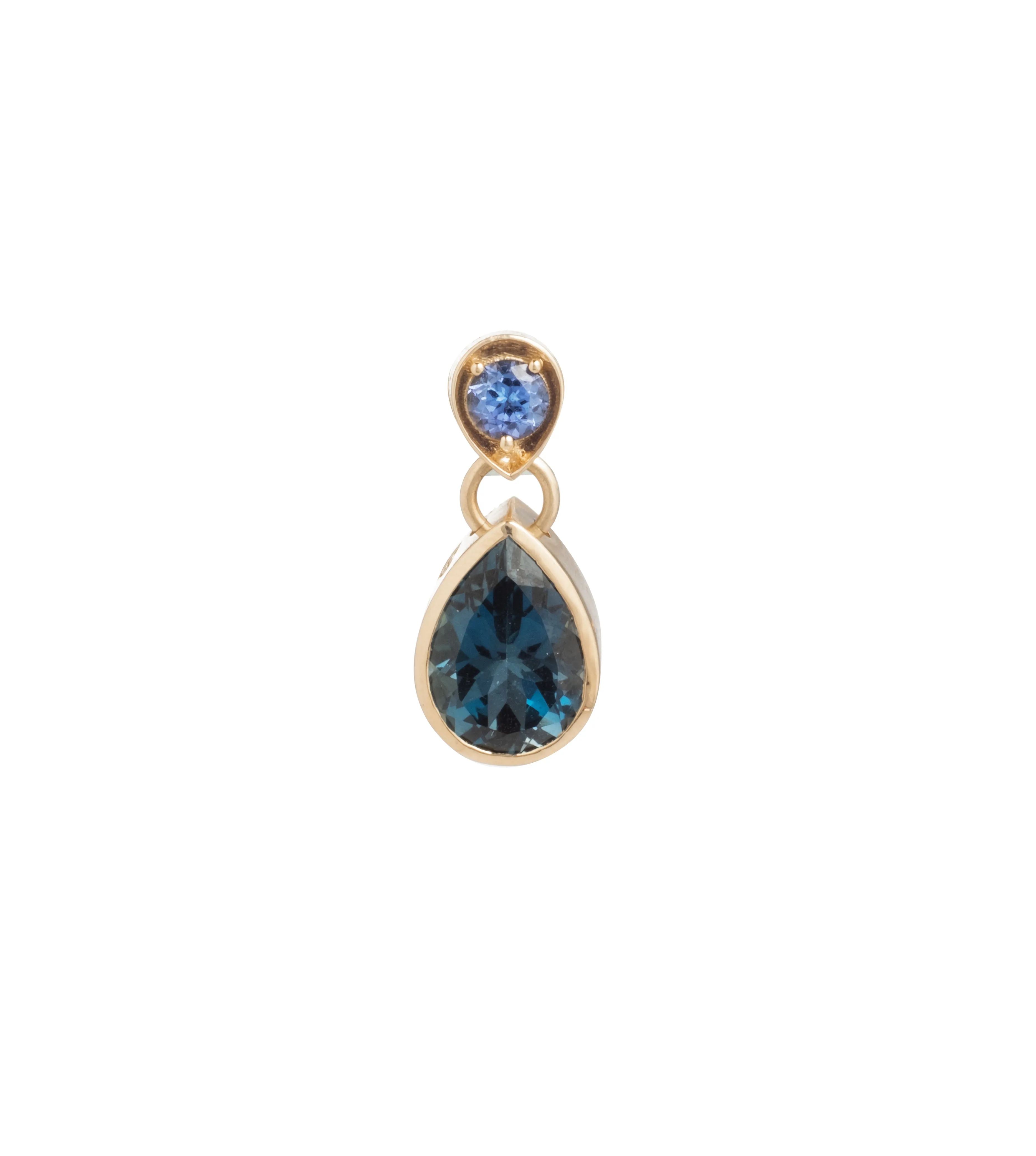 Forever & Always a Pair – Love : Tanzanite & London Blue Topaz Double Drop Earring