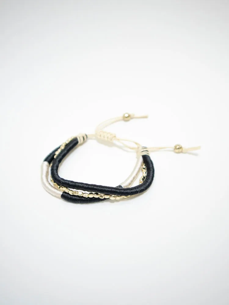 Friendship Threaded Bracelet - Monochrome