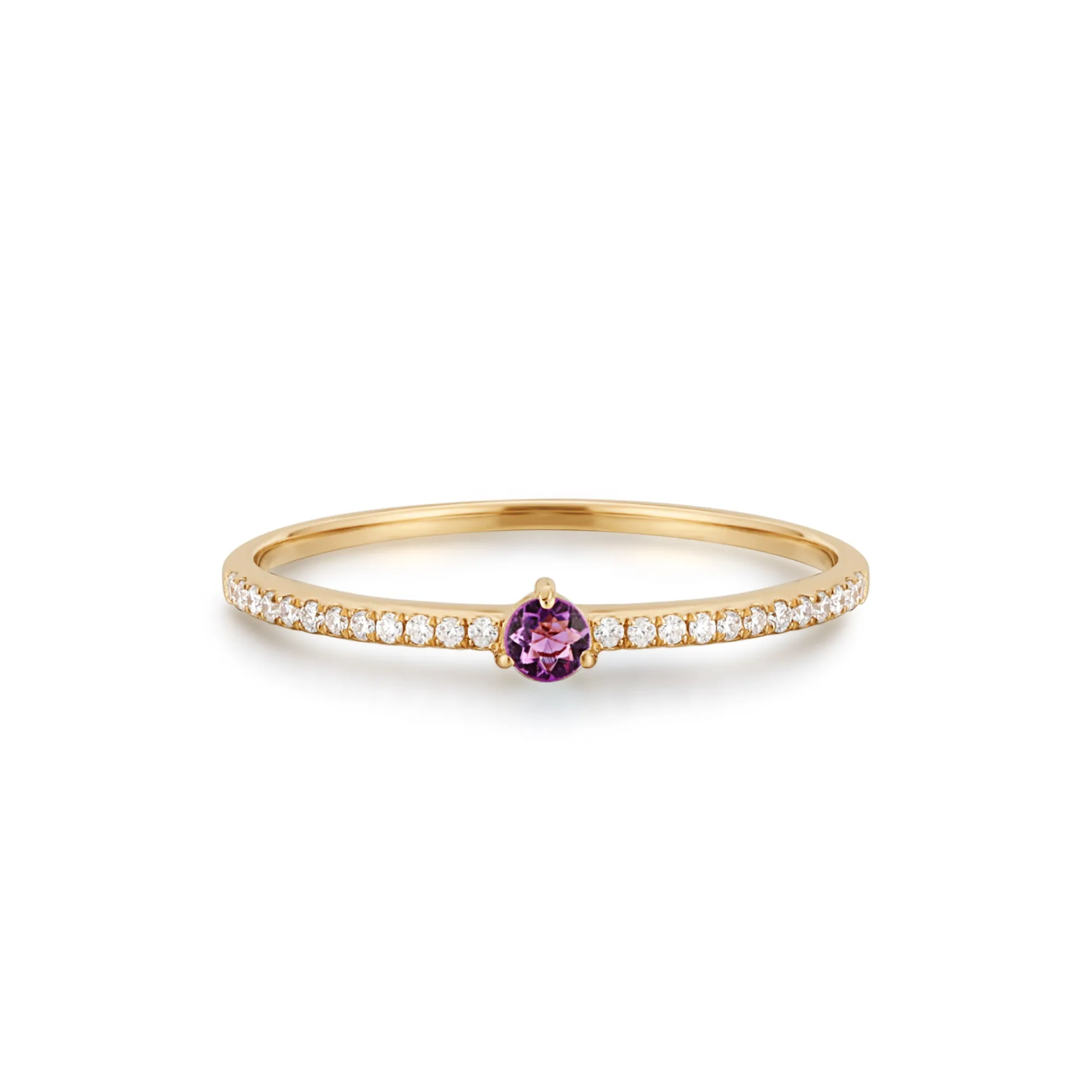 GISELLE | Amethyst and Diamond Ring