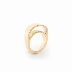 Gold Barrel Ring