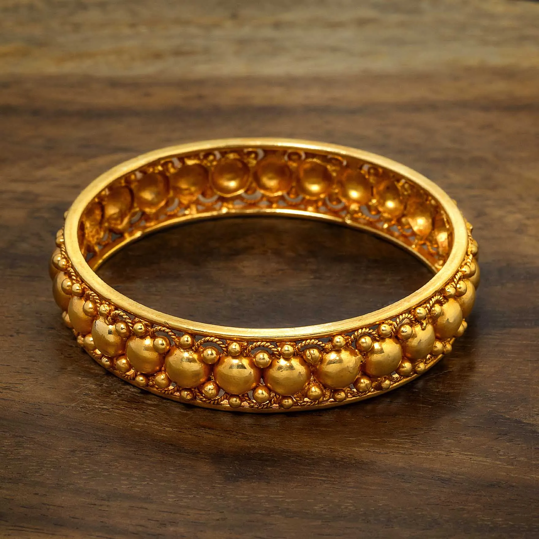 Golden Gheru Bangle PGGRBSR2-23-053