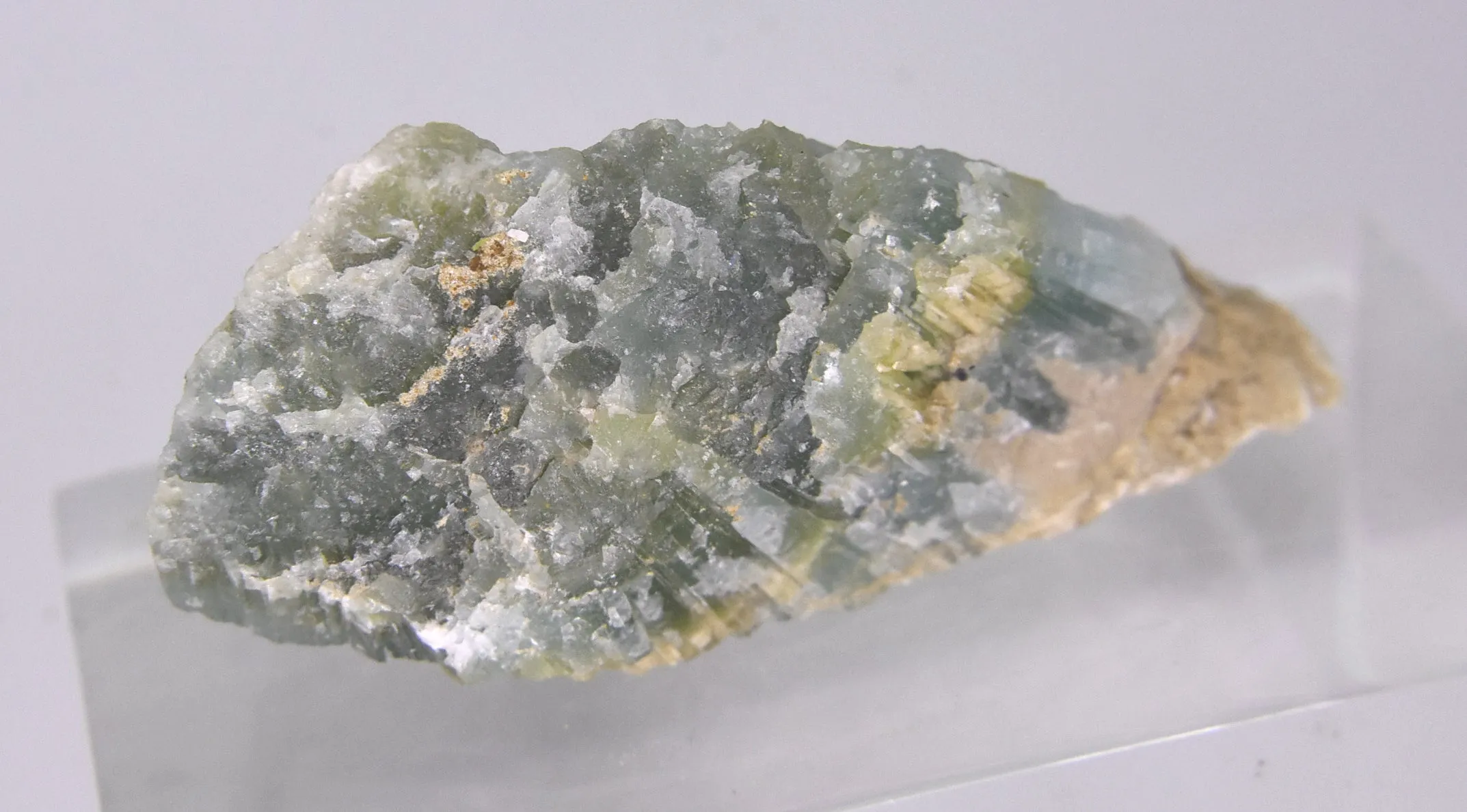 Green Aragonite Crystal Cluster Specimen - 50g