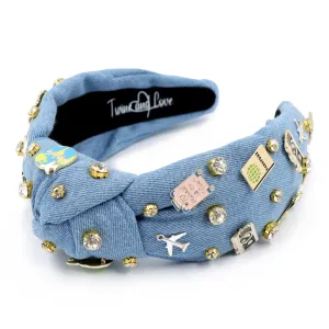 Hand Sewn Voyager Jeweled Knot Headband