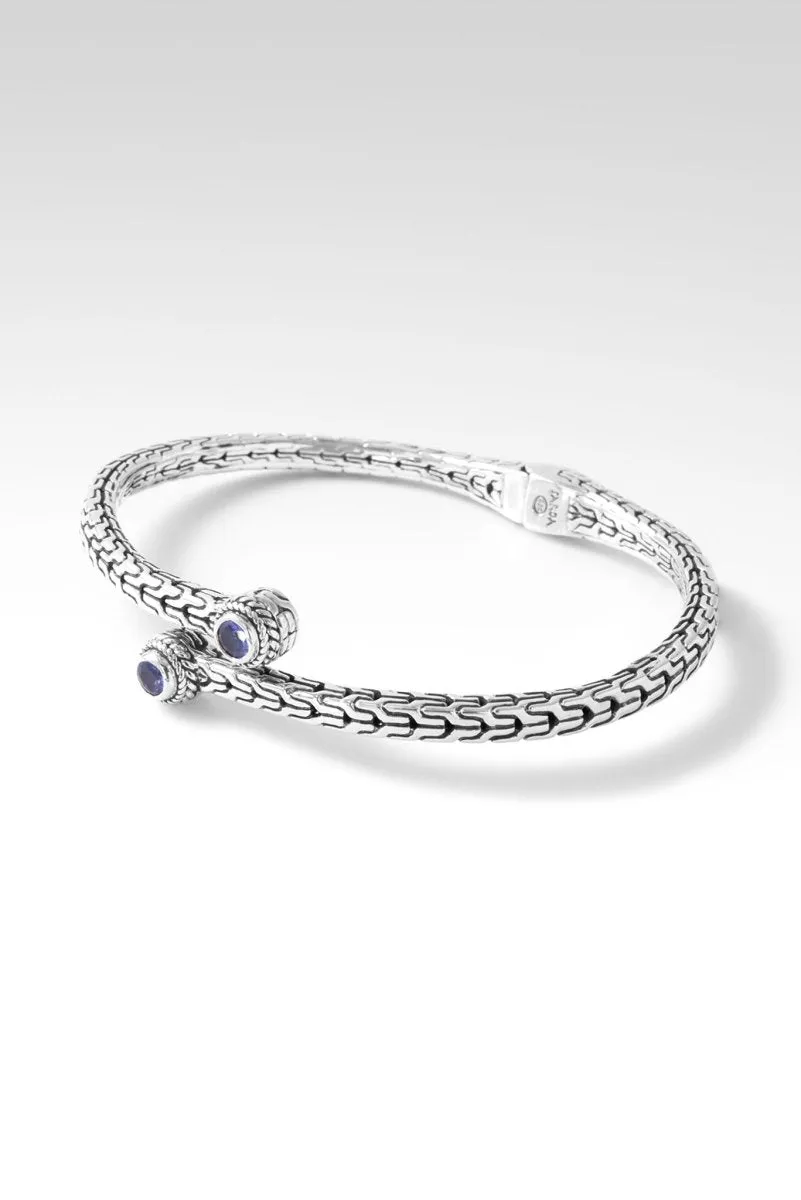 Heart of Forgiveness Bypass Bracelet™ in Tanzanite