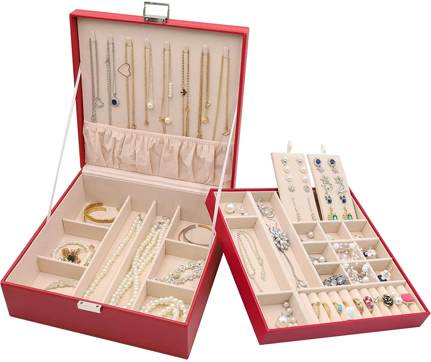 Jewelry Box Storage Case with Two Layers Display | ProCase