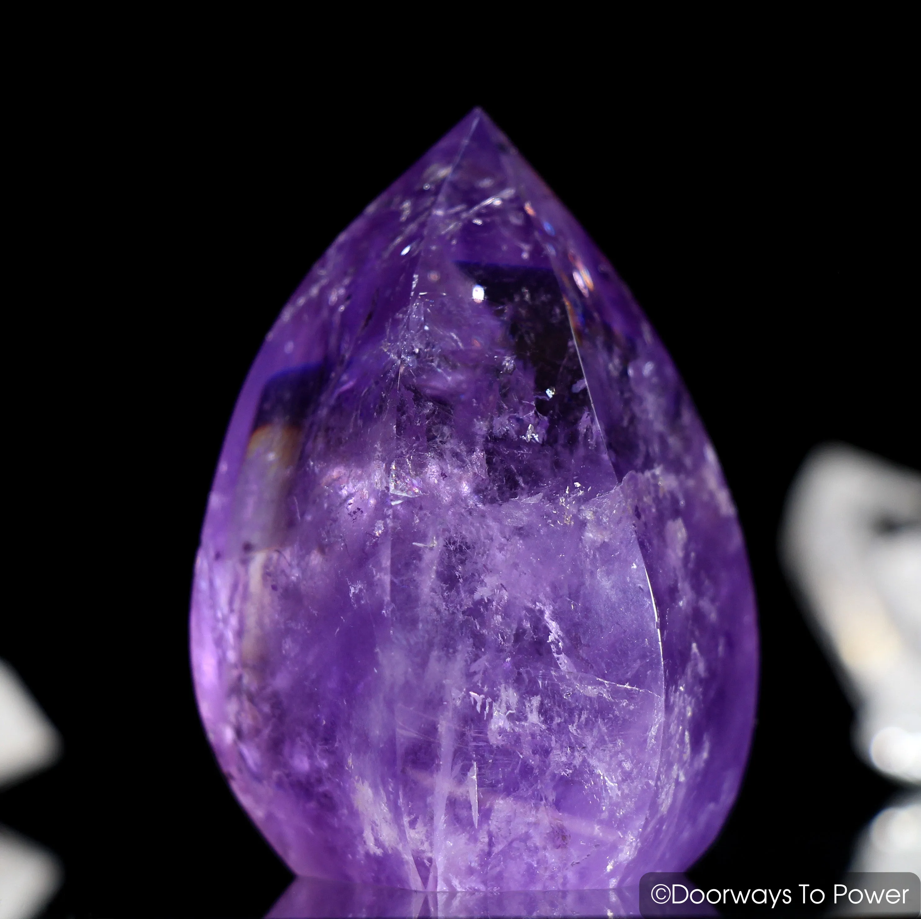 John of God Amethyst Casa Crystal Point w/ Rainbows 'Rainbow Warrior'