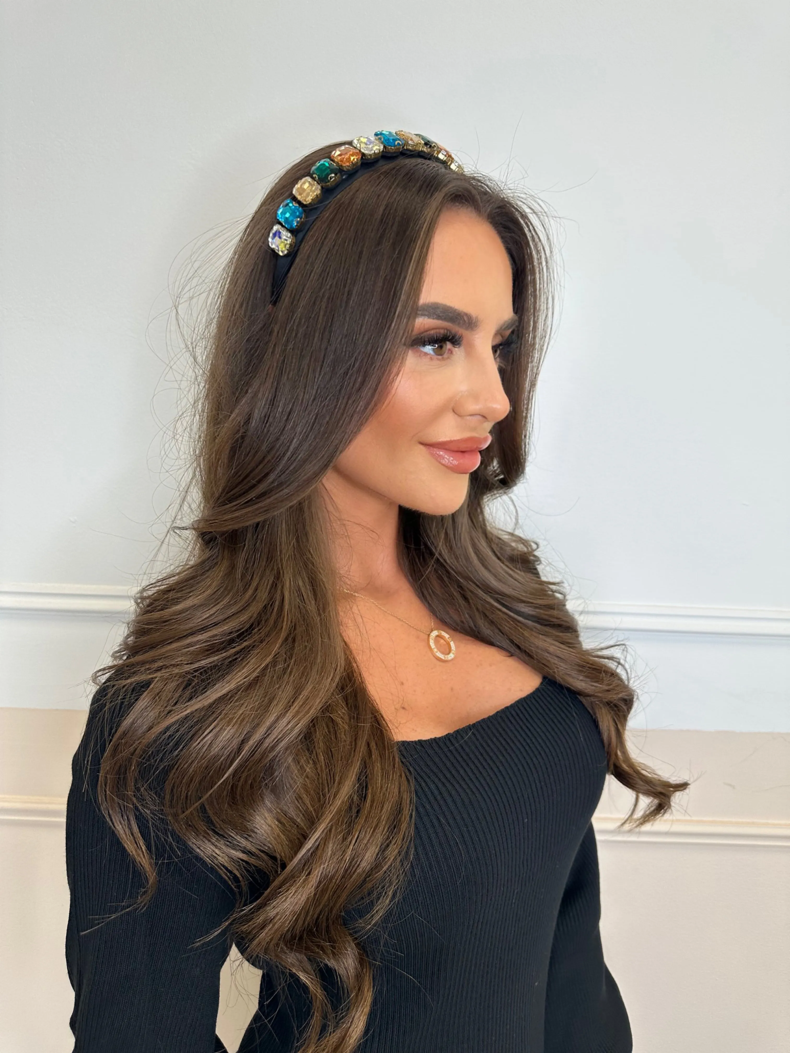 KACEY  MULIT-COLOUR DIAMONTE HEADBAND