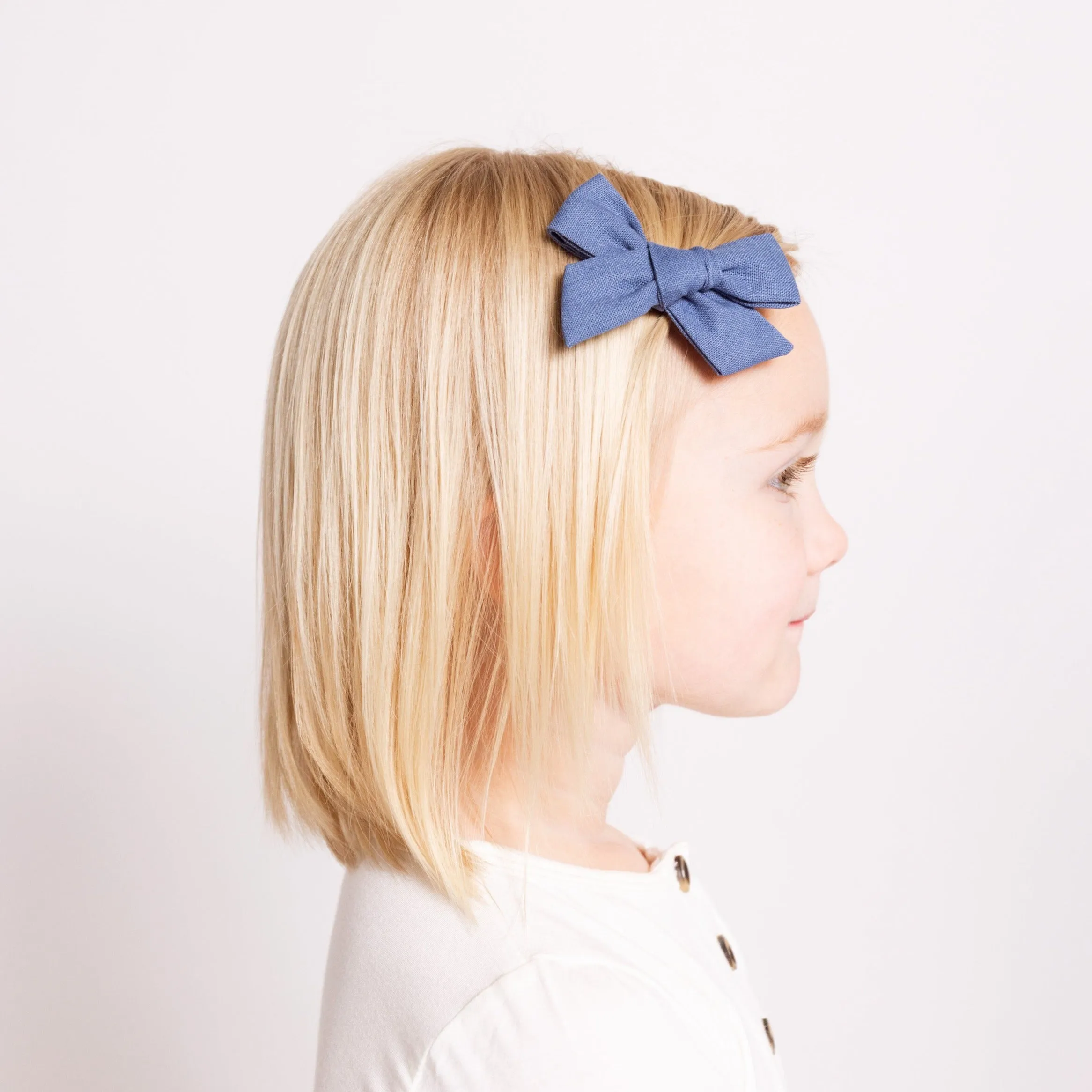 Linen Bow - Cadet Clip