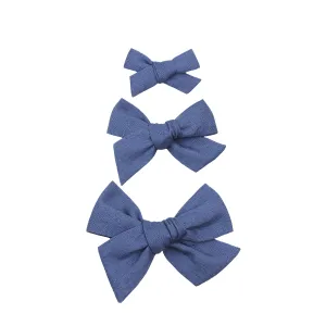 Linen Bow - Cadet Clip