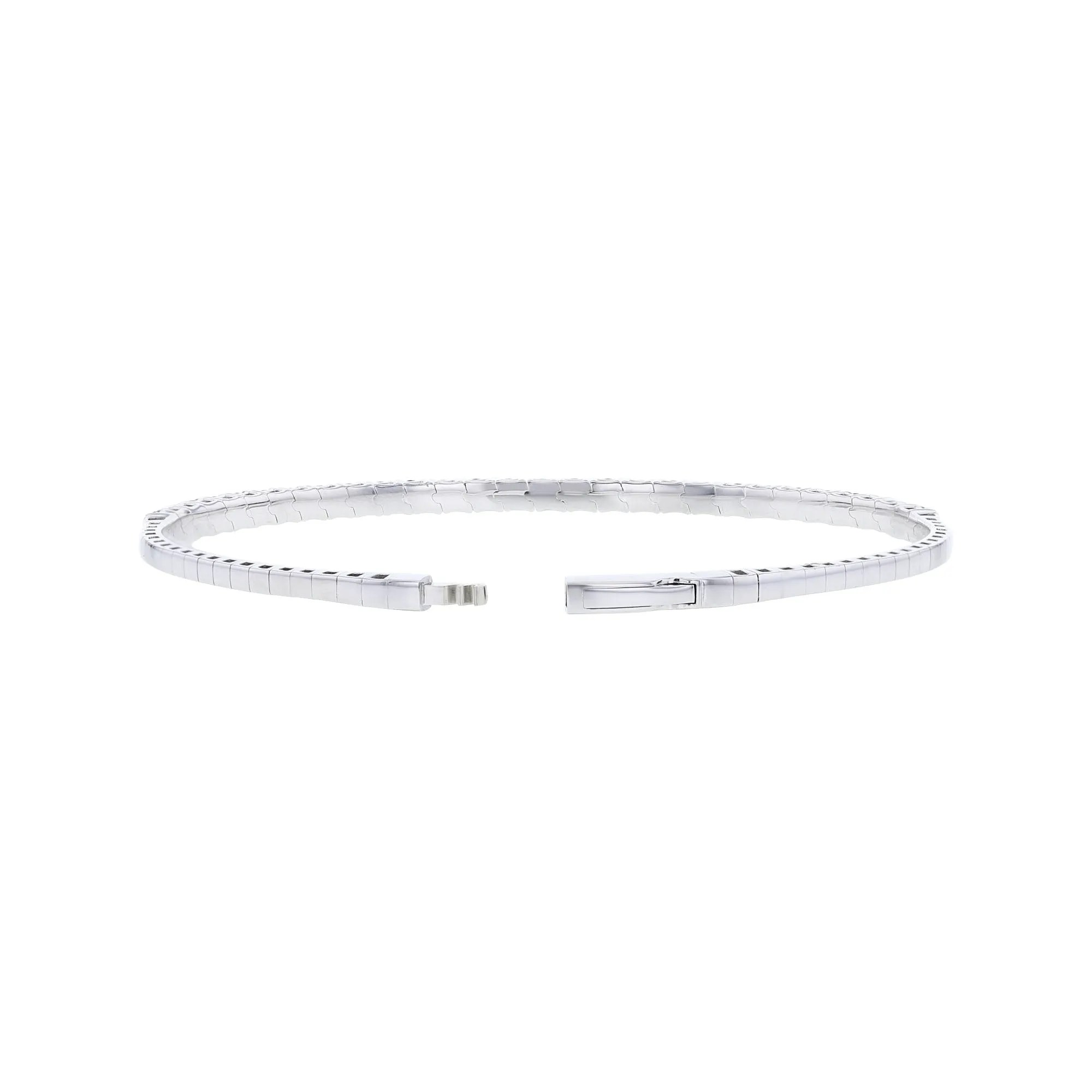 Maren Black & White Diamond Bangle Bracelet