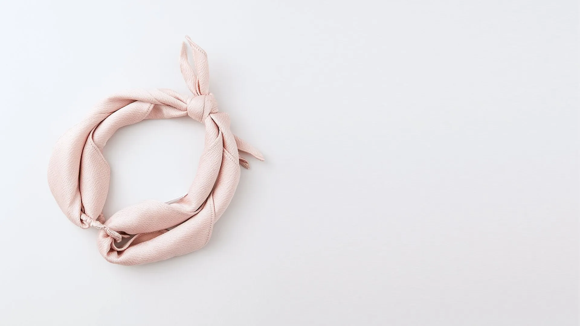 Mauve Pink Textured Satin Headband