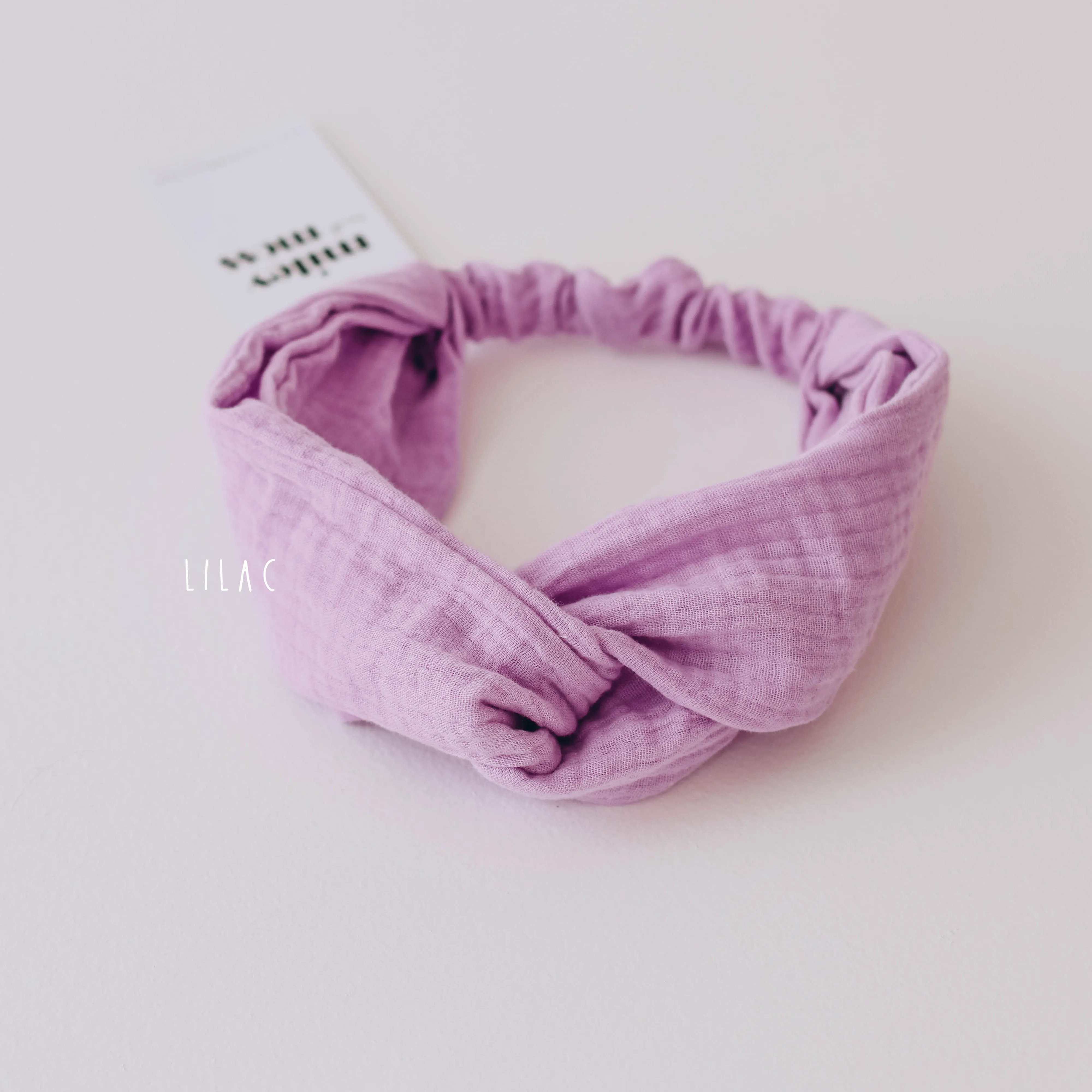 Muslin summer twisted headband