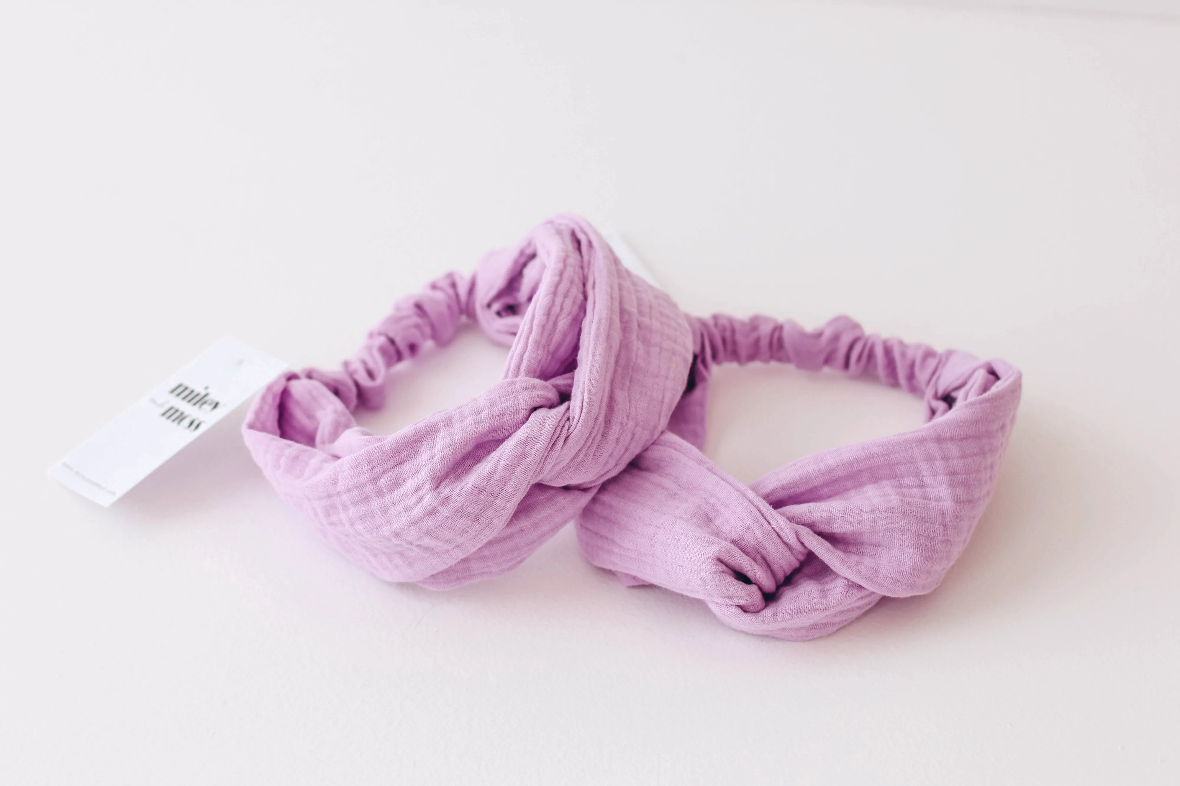 Muslin summer twisted headband