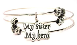 My Sister My Hero Triple Style Expandable Bangle Bracelet