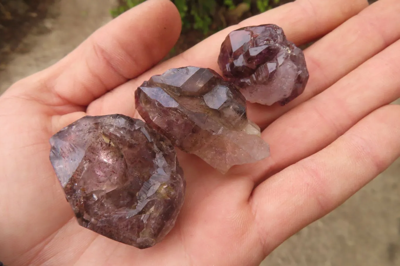 Natural Amethyst Crystal Specimens x 20 From Chiredzi, Zimbabwe