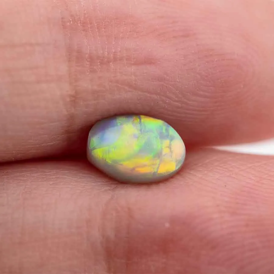 Natural Australian Black Opal Loose Gemstone 0.60ct