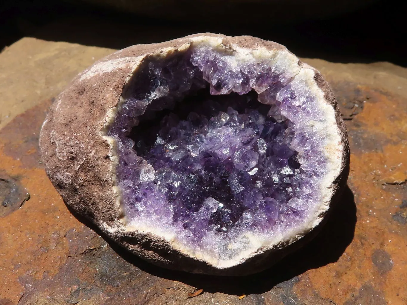 Natural Dark Amethyst Crystal Plate Specimens x 12 From Zululand, South Africa