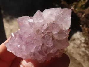 Natural Mixed Spirit Amethyst Quartz Crystals & Clusters x 24 From Boekenhouthoek, South Africa