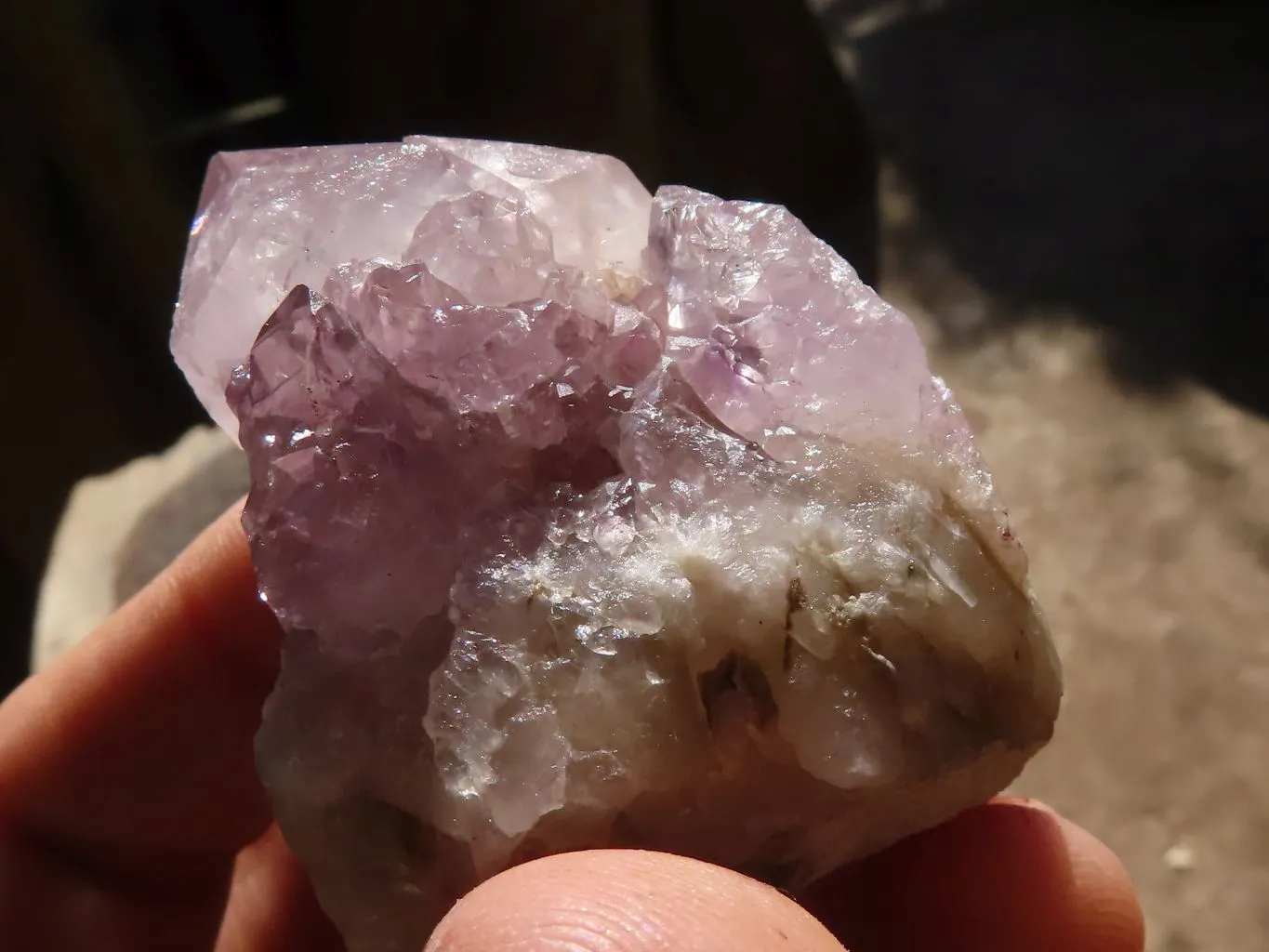 Natural Mixed Spirit Amethyst Quartz Crystals & Clusters x 24 From Boekenhouthoek, South Africa