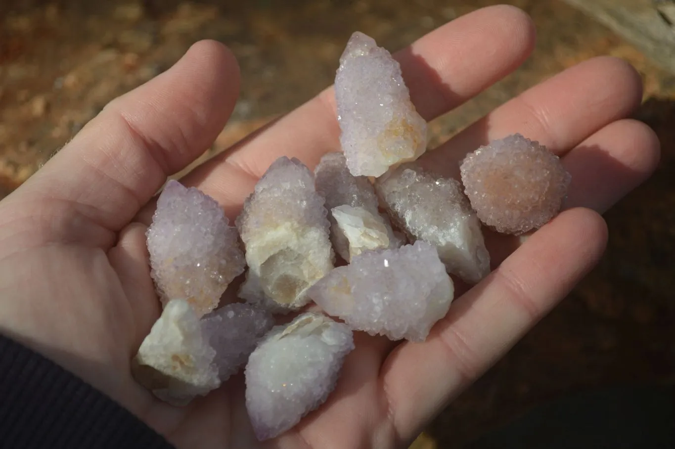 Natural Small Spirit Amethyst Quartz Crystals x 70 From Boekenhouthoek, South Africa