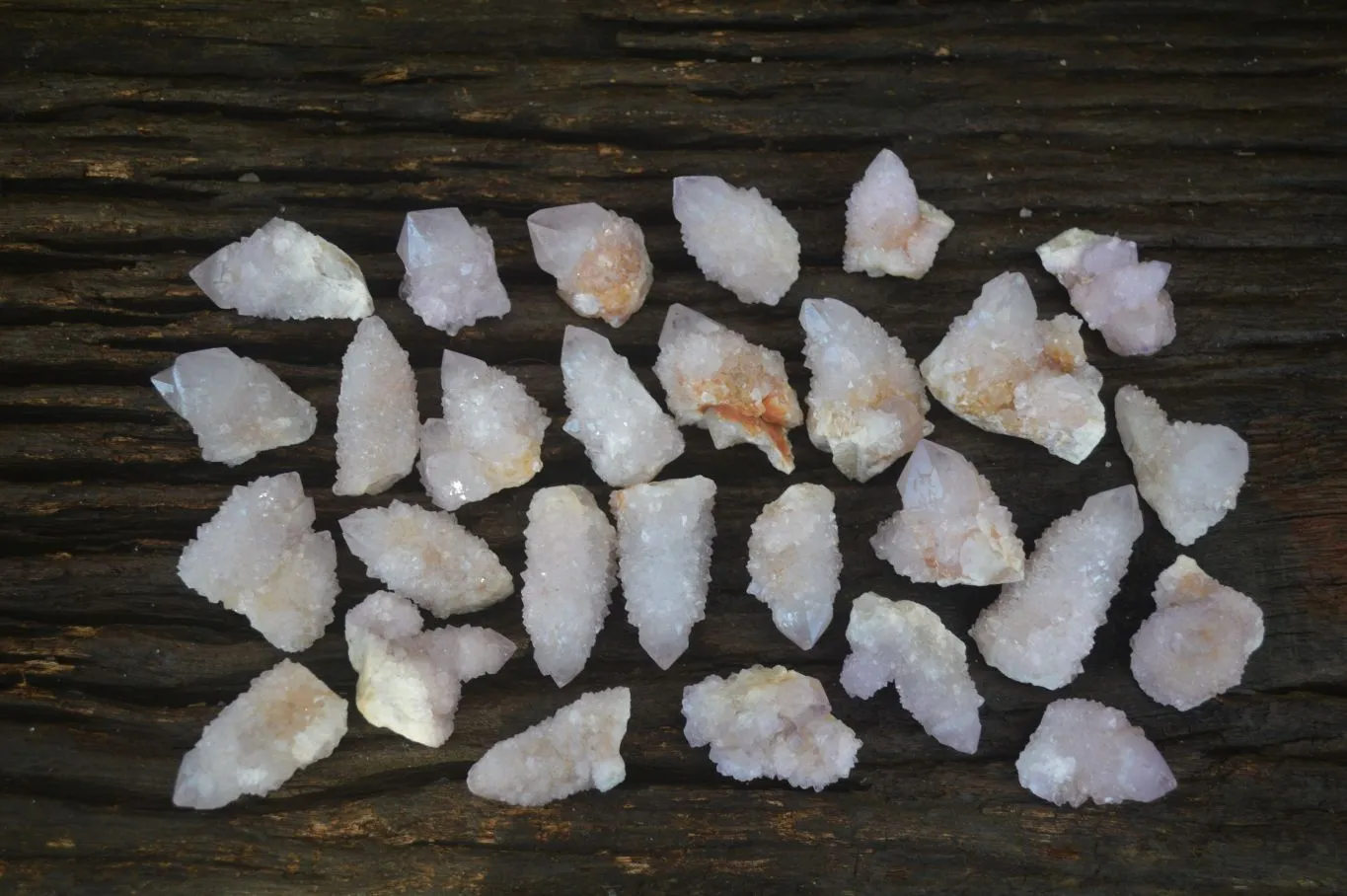 Natural Small Spirit Amethyst Quartz Crystals x 70 From Boekenhouthoek, South Africa