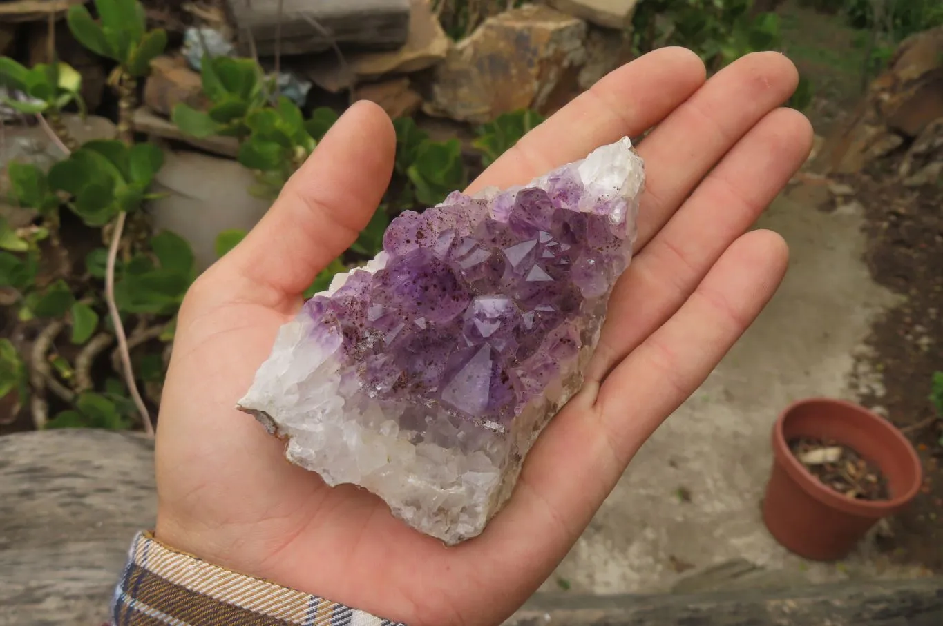 Natural Zululand Amethyst Agate Geodes x 12 from Jozini, South Africa