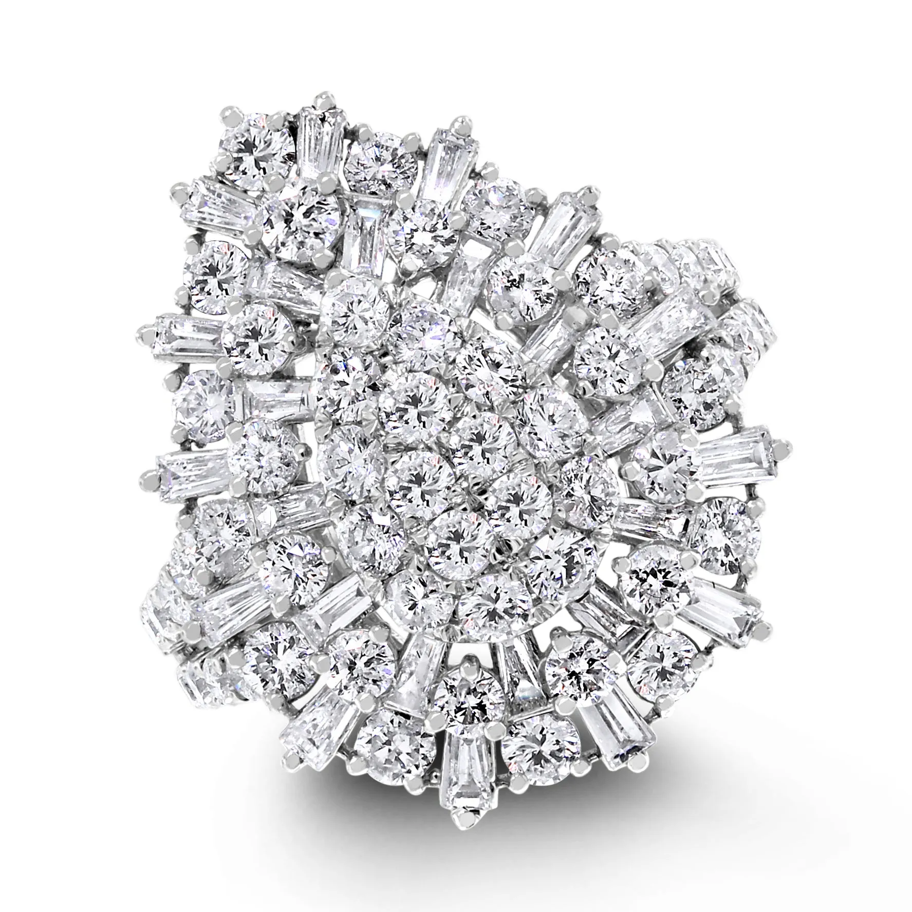 Olivia Diamond Ring (2.57 ct Diamonds) in White Gold