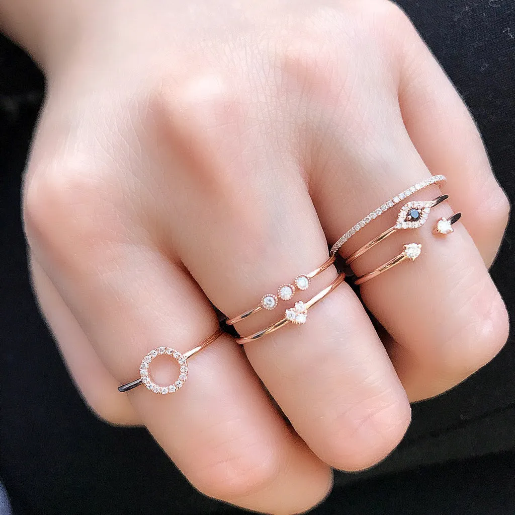 Open Circle Stackable Ring