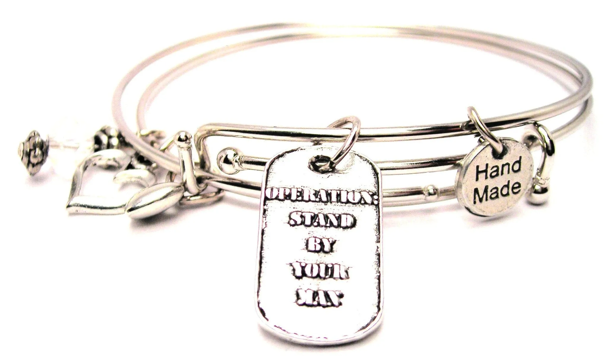 Operation Stand By Your Man Expandable Bangle Bracelet Set