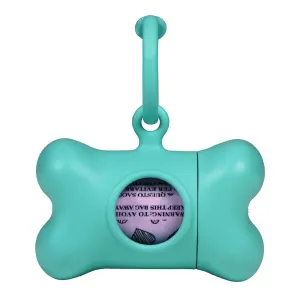 Pet Bag Dispenser United Pets Bon Ton Nano Classic Dog Aquamarine Recycled plastic (6 x 3 x 4 cm)