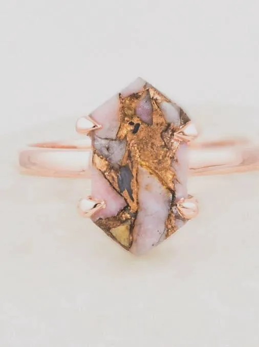 Pink and Purple Opal Ring