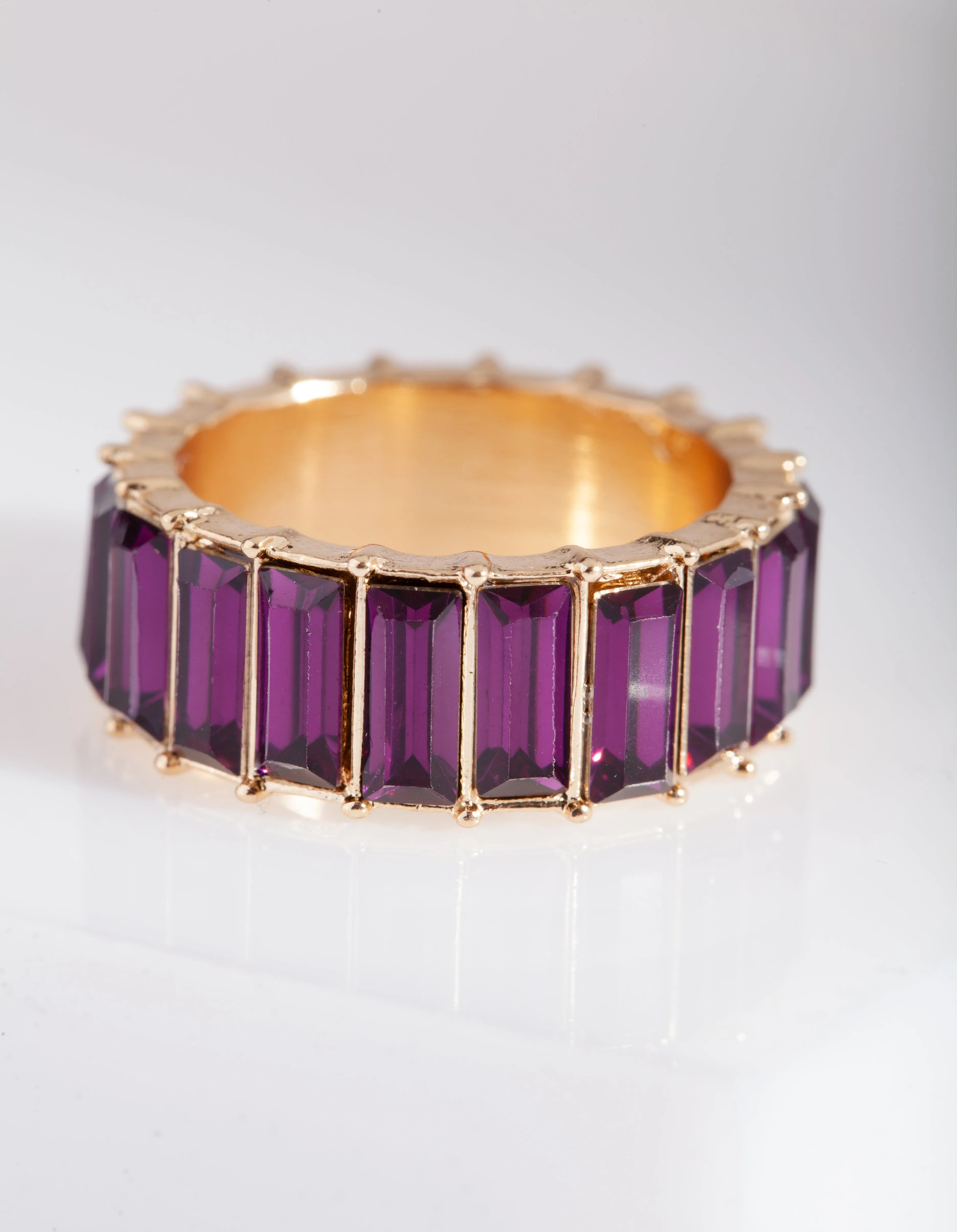 Purple Gem Band Ring