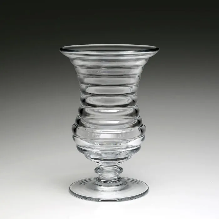 Ripples Footed Vase 8.5"