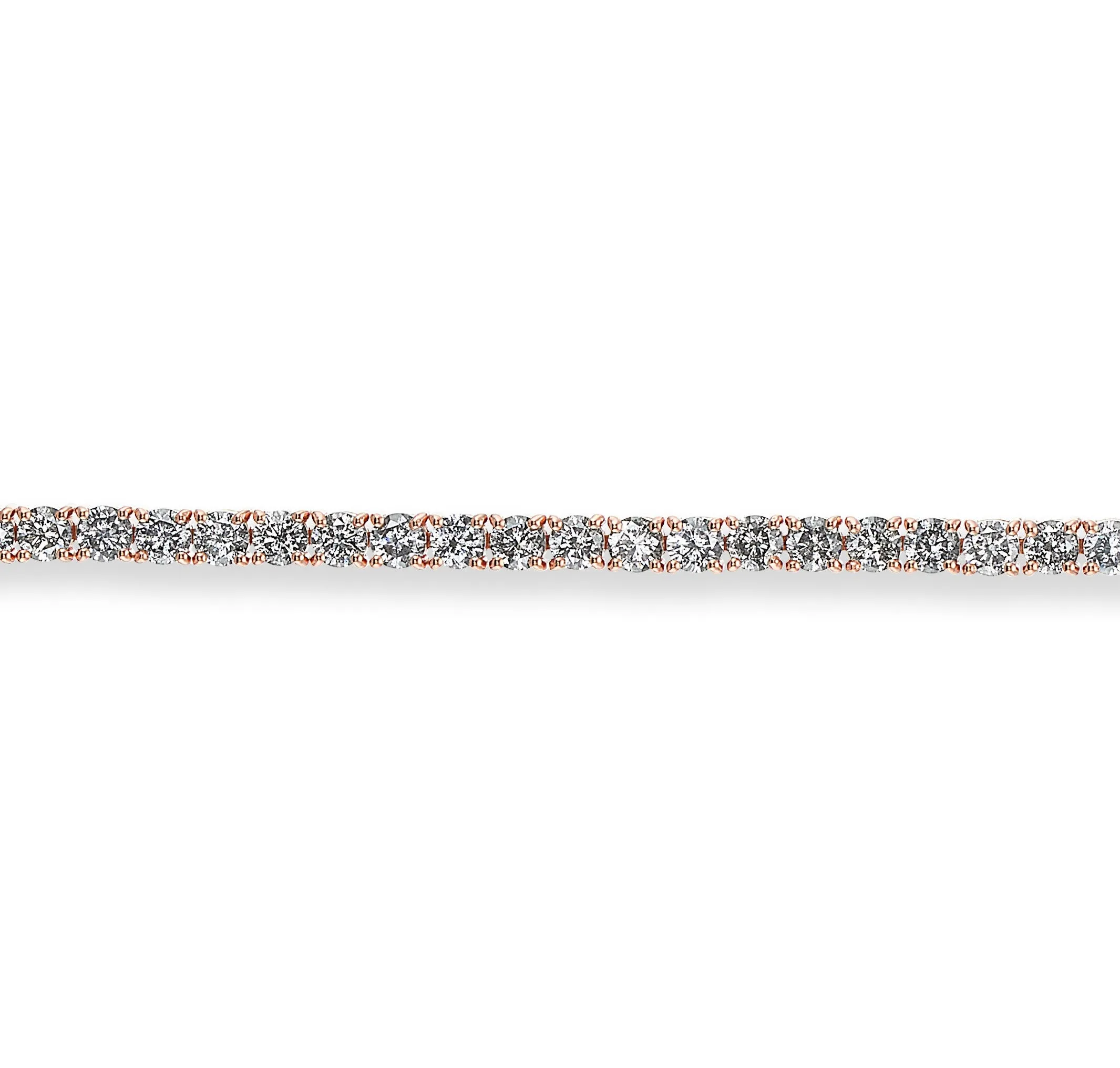 Salt and Pepper Diamond Bracelet 14kt Rose Gold