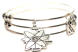 Science Atom Triple Style Expandable Bangle Bracelet