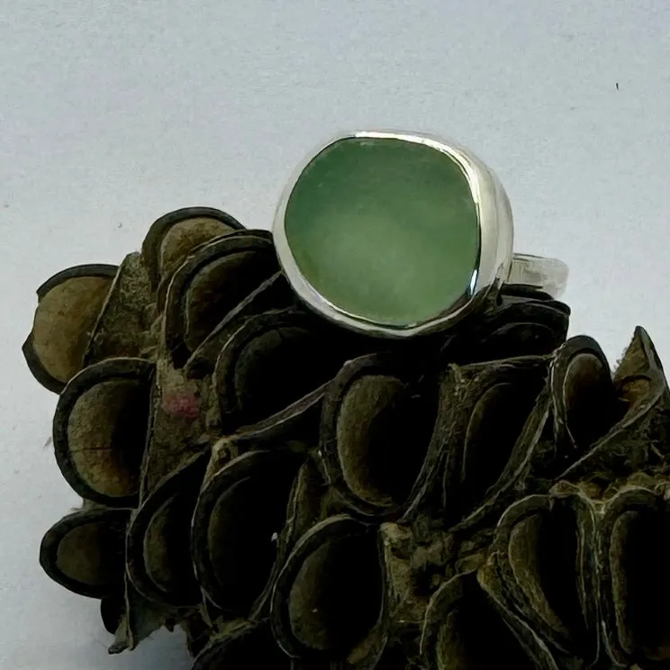 Sea glass ring