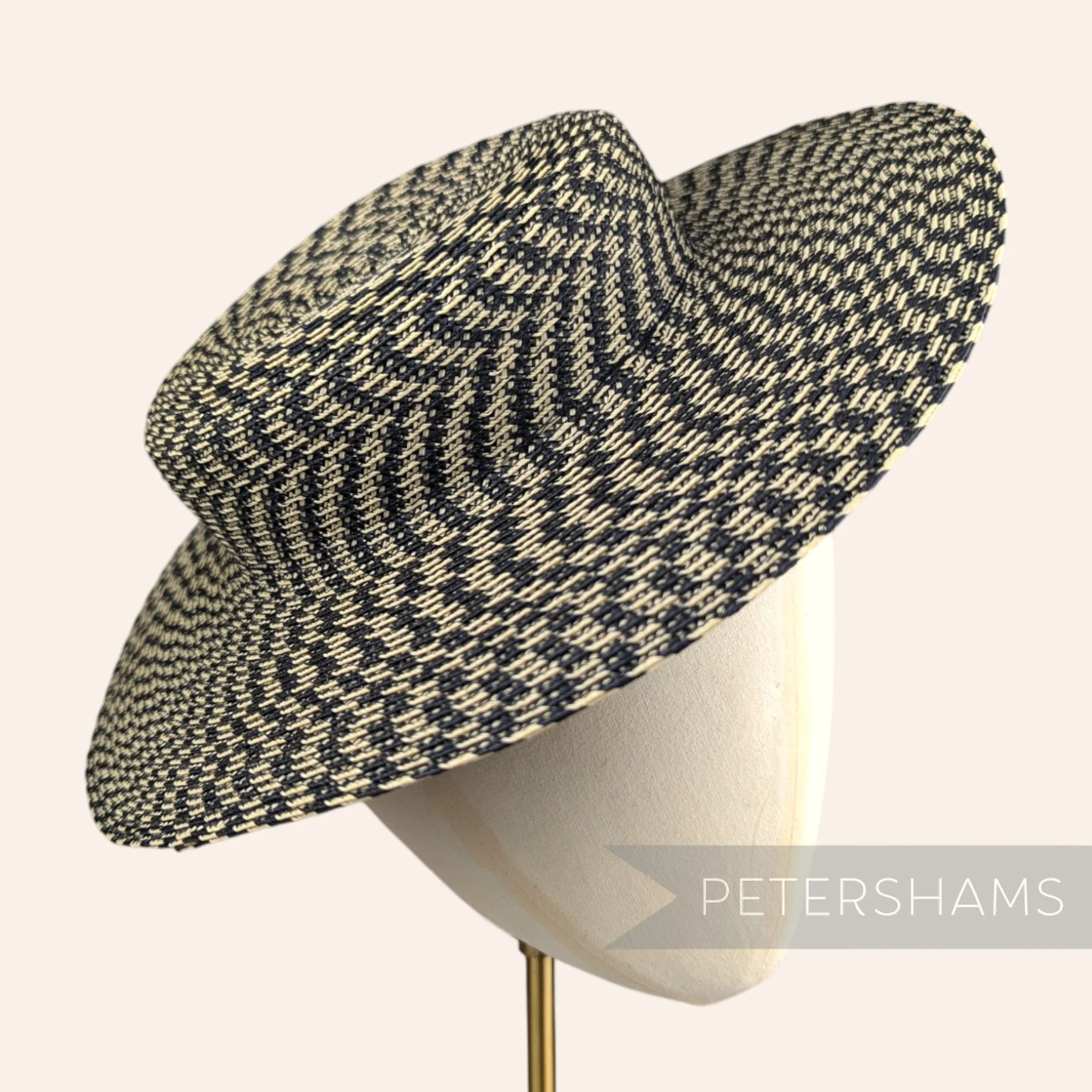 Small Brim Polybraid Boater Fascinator Hat Base