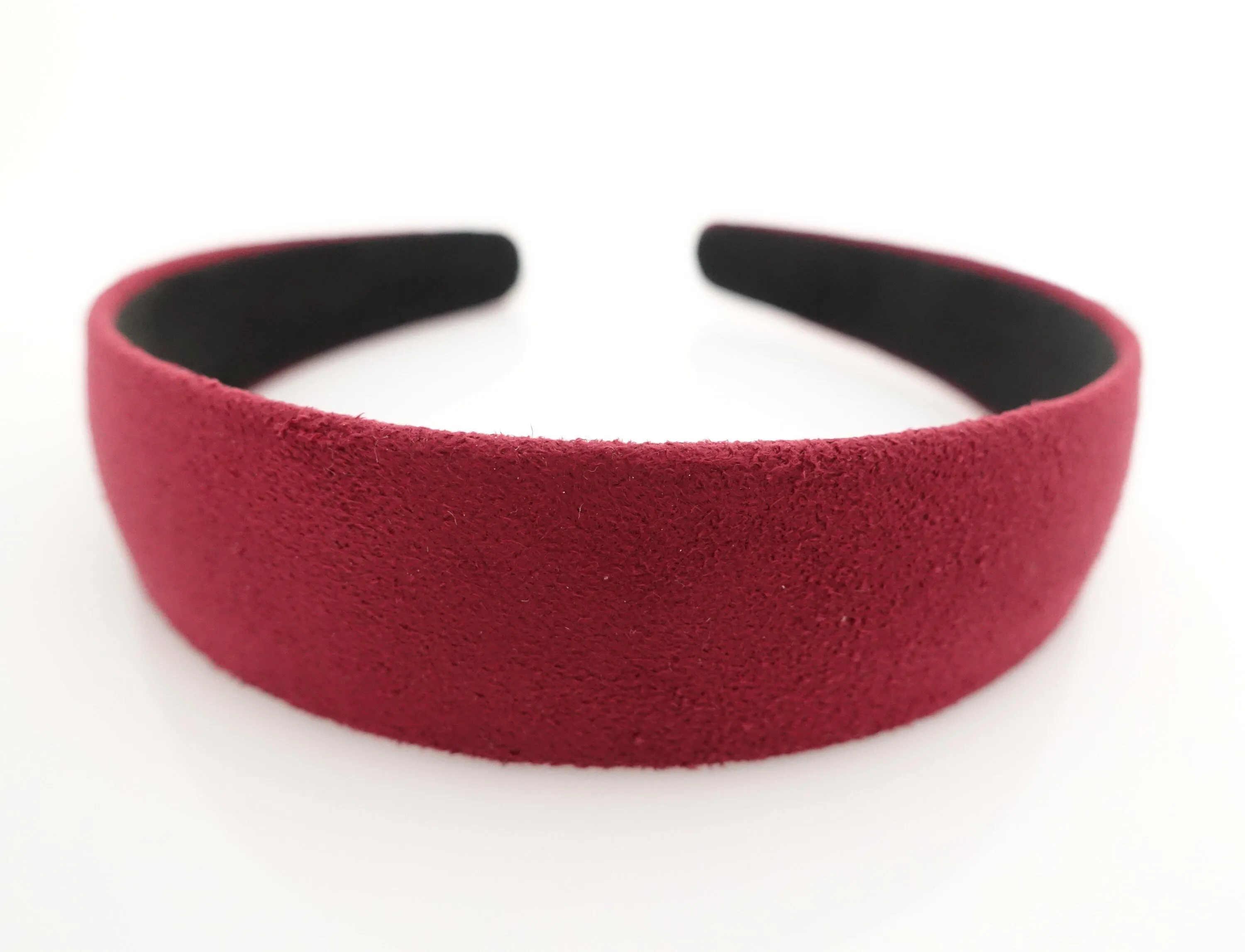 solid suede fabric hairband medium width natural fashion headband