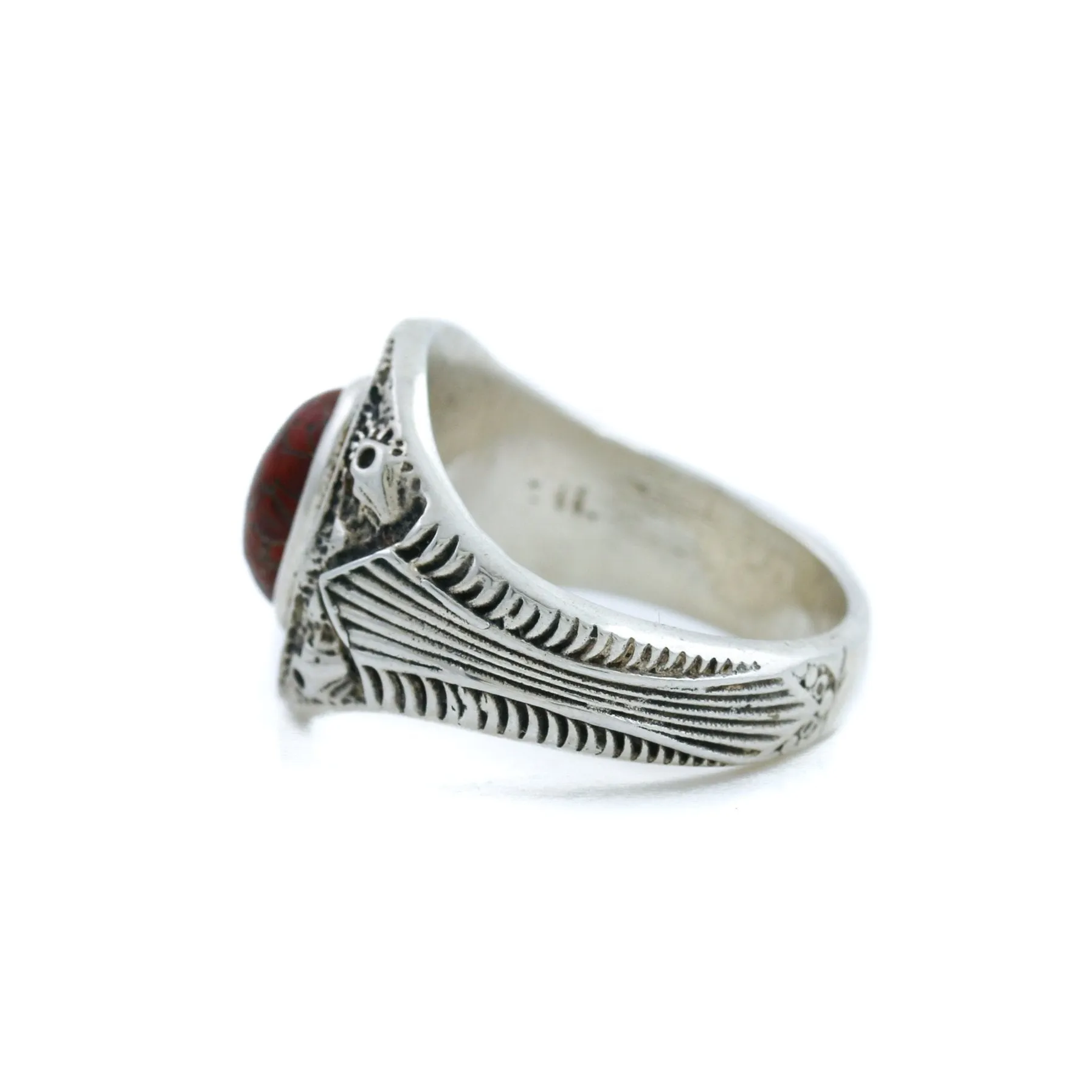 St. Augustine Ring x Dinosaur Bone Ring