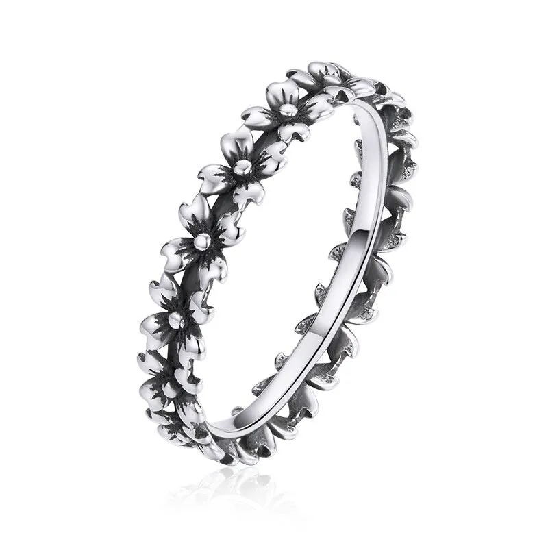 Sterling Silver Multi-Style Zircon Adorned Stackable Rings