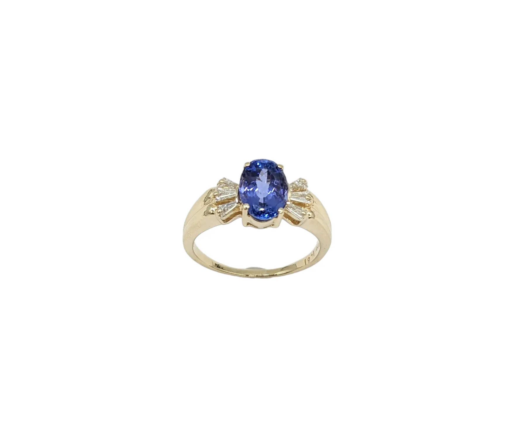 Tanzanite and Diamond  Ring