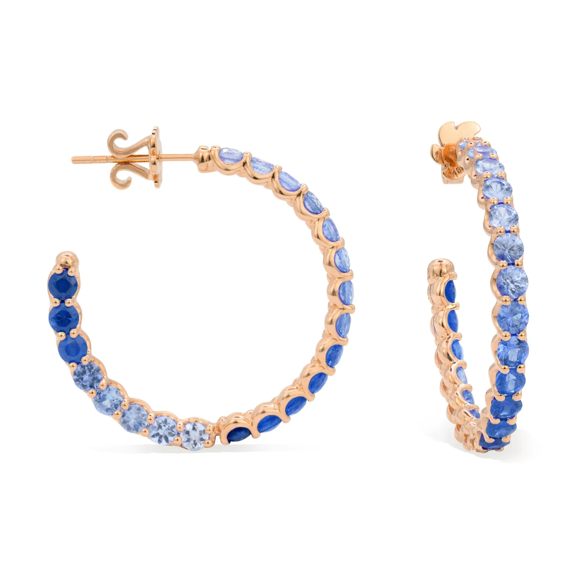 The Idol 18K Gemstone Hoops