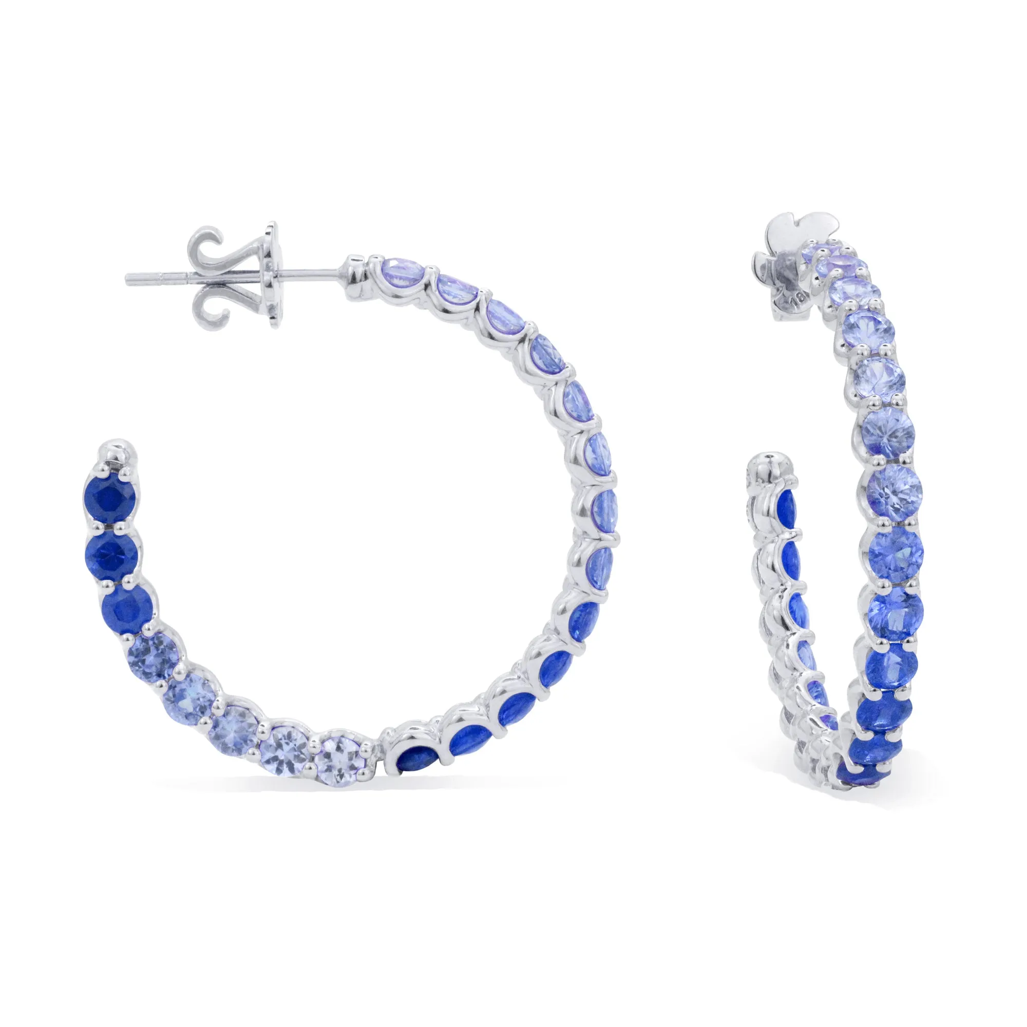 The Idol 18K Gemstone Hoops