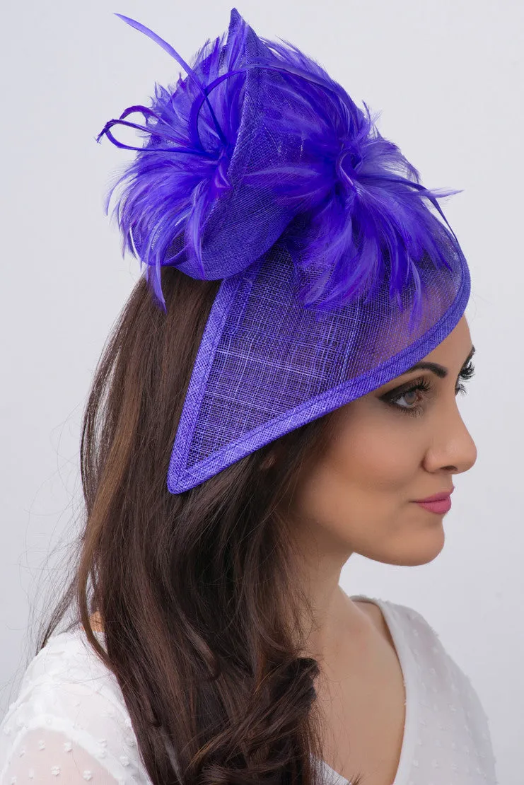 Victoria Fascinator - Violet Purple