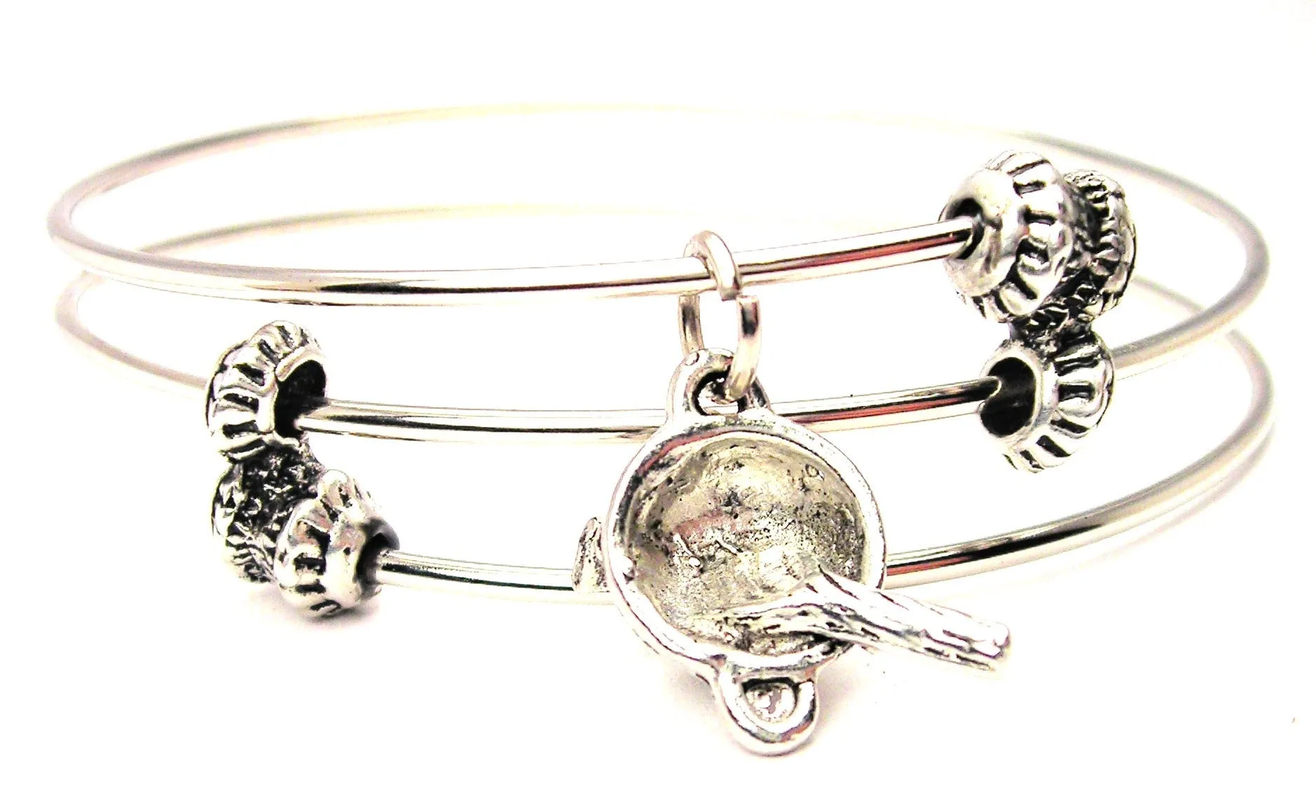 Wok Triple Style Expandable Bangle Bracelet