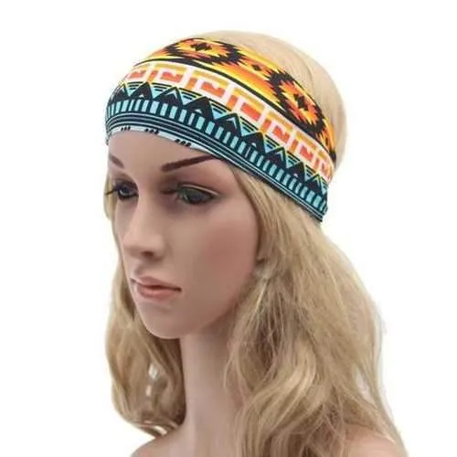 Women Sport Printed Headbrand Casual Fashion Multi Pattern Running Workout Headwear