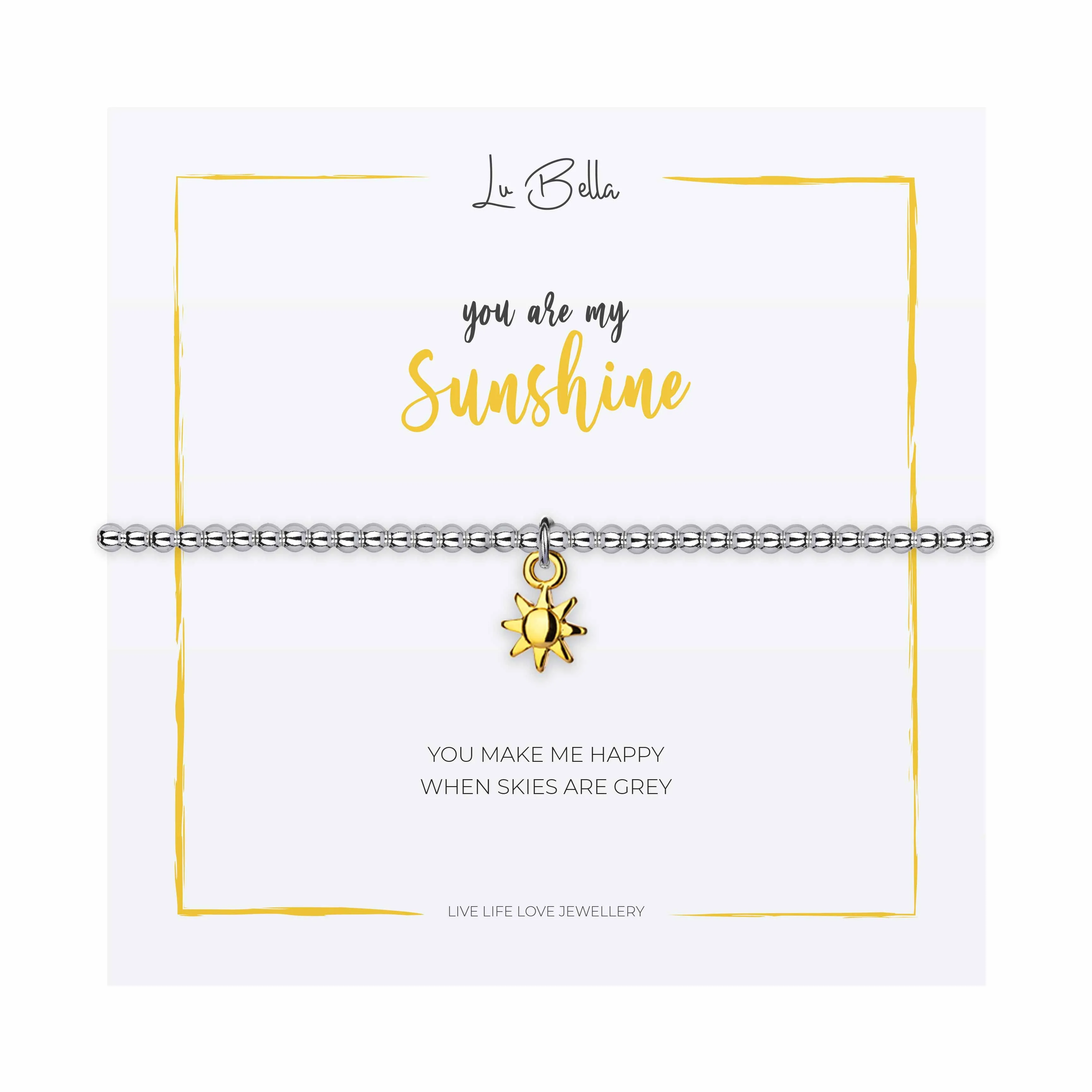 You Are My Sunshine Sentiments Friendship Bracelet